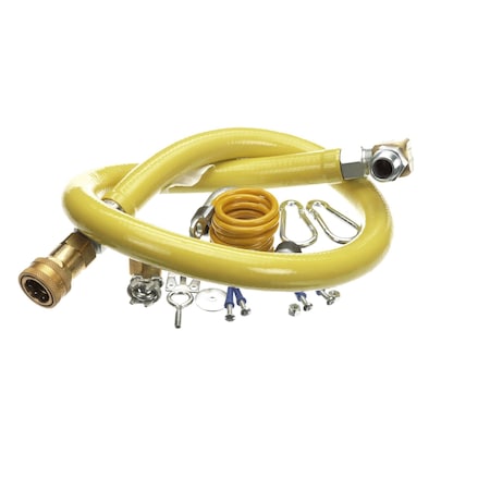 T&S Brass Gas Hose 34Npt X 48 Long Swivel QuickDiscon HG-4D-48SEL